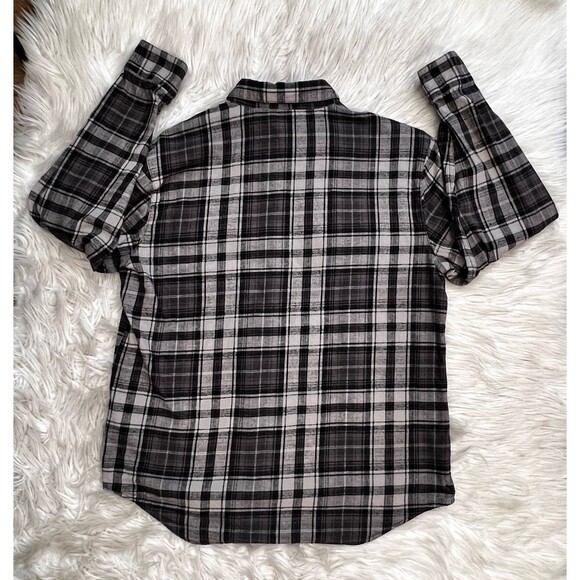 Harley-Davidson Men’s Plaid Button Shirt Gray Black Cotton Long Sleeve Size L - Picture 11 of 11